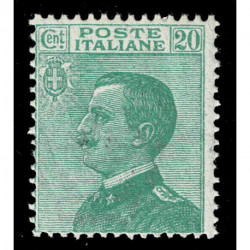 1925 Regno 20cent verde tipo Michetti Sas.184 nuovo MNH/**