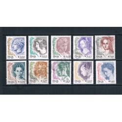 2002 Donna nell'arte serie completa 10 val MNH/**