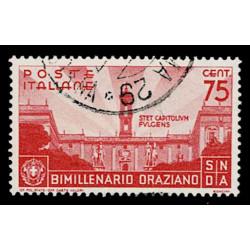 1936 Regno Bimillenario Orazio 75 cent Sas.402 usato