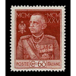1925 Regno Giubileo del Re 60cent Sas.186 nuovo MNH/**