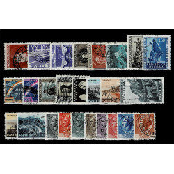 1953 Repubblica annata completa usata 28val