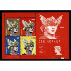 2022 Austria foglietto Mercurio