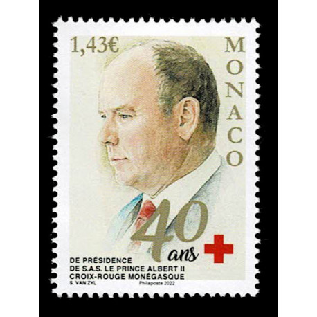 2022 Monaco Principe Alberto II alla Croce Rossa