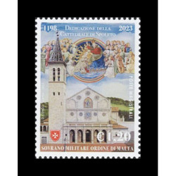 2023 SMOM cattedrale di Spoleto congiunta ( joint issue) Vaticano