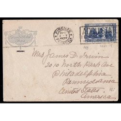 1928 Lettera Grand Hotel Flora da Firenze a Philadelphia Sas.199 S.Francesco