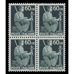 1945 Democratica Cent 60 Sas.548 quartina MNH/**