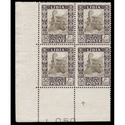 1924 Colonie - Libia 50 cent Sas.51 Pittorica Quartina MNH/**