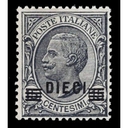 1924 Regno 10c su 15 cent Floreale Sas.175 nuovo MNH/**