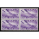1947 Repubblica Posta Aerea Democratica 50 lire Sas.134 Quartina MNH/**