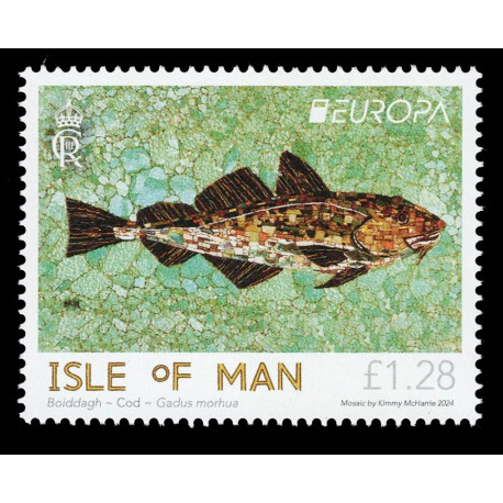 2024 Isle of Man postEurop flora e fauna subacquea