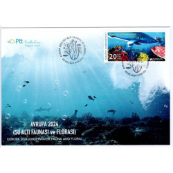 2024 Turchia postEurop flora e fauna subacquea FDC