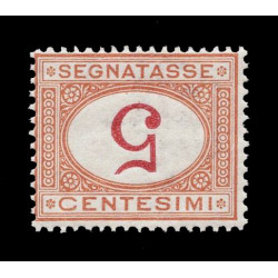 1890 Regno segnatasse 5cent Sas.20a Varietà cifra capovolta MNH/**