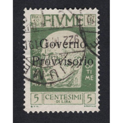 1921 Fiume 5cent Governo Provvisorio - D'Annunzio Sas.177 US