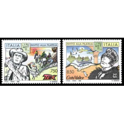 1996 Repubblica Fumetti: Tex e CortoMaltese MNH/**