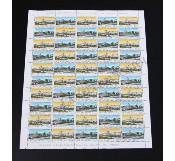 1981 San Marino Vienna Foglio MNH/**