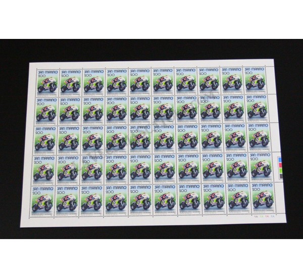 1981 San Marino GP Motociclismo Foglio MNH/**