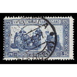 1926 S. Francesco Sas.196 Lire 1,25 usato D13 1/2