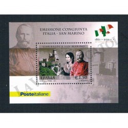 2011 Cittadinanza sammarinese a Giuseppe Garibaldi foglietto MNH/**
