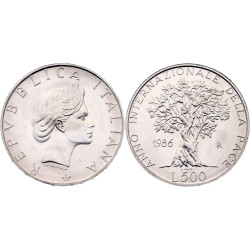 1965 Repubblica 500 Lire 'Dante Alighieri' in Argento 835 (11gr)