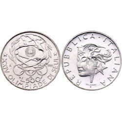 1965 Repubblica 500 Lire 'Dante Alighieri' in Argento 835 (11gr)
