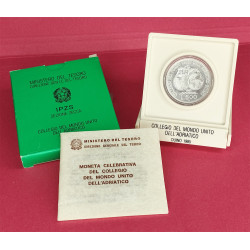1965 Repubblica 500 Lire 'Dante Alighieri' in Argento 835 (11gr)