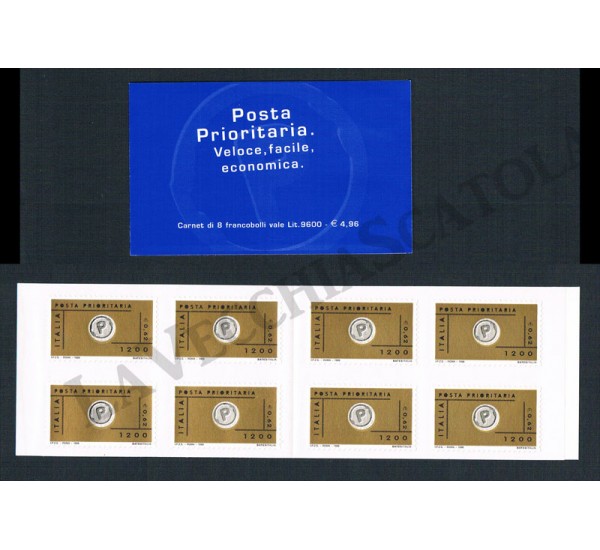 1999 Libretto Posta Prioritaria 1200Lx8 Sas.22