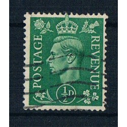 1937 Gran Bretagna 1/2Pence Filigrana Rovesciata Uni.209r
