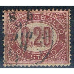 1875 Francobolli di servizio 2cent in ovale lacca scuro