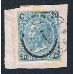 1865 soprastampa ferro di cavallo Sas.24 II tipo