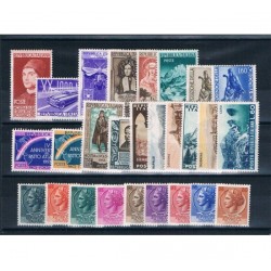 1955 Repubblica Italiana - Annata completa MNH/** 27val