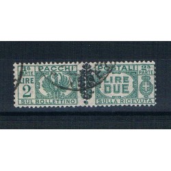 1945 Luogotenenza 2 lire Pacchi Postali Sas.55 US