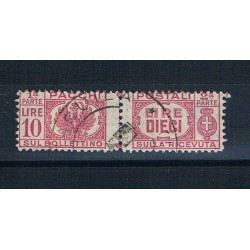 1946 Luogotenenza 10 Lire Pacchi Postali Sas.64