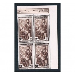 1950 Italia a Lavoro Lire 6 quartina MNH/** Sas.638