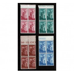 1955 Posta Aerea Campidoglio Quartine MNH/**
