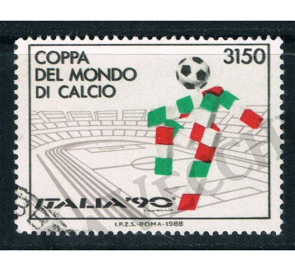 1988 - Italia 90 - Varieta' 1835A fondo verde - US