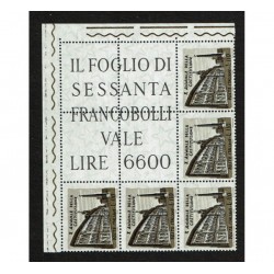 1958 Blocco Angolare Decennale Sas.831 MNH/**