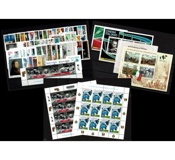 2010 Repubblica annata completa minifogli Alfa Romeo e Inter