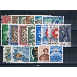 1963 Repubblica Italiana - Annata completa MNH/** 19val