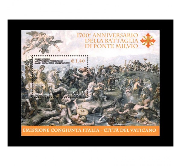 2012 Battaglia ponte Milvio - FOGLIETTO MNH/**
