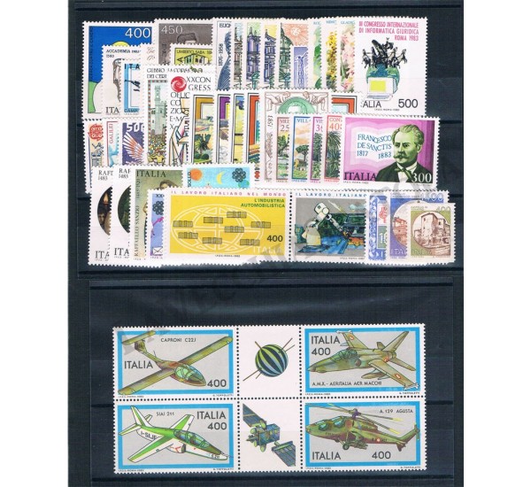 1983 Repubblica Italiana - Annata completa MNH/** 46val