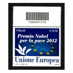 2012 Premio Nobel Pace Codice a Barre Alto