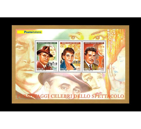 2007 Personaggi celebri dello spettacolo MNH/**