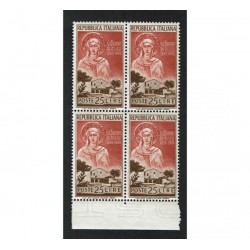 1953 S.Chiara d'Assisi Quartina MNH/** Sas.719