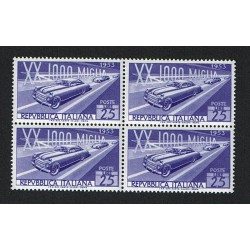 1953 - Mille Miglia - Quartina MNH/**