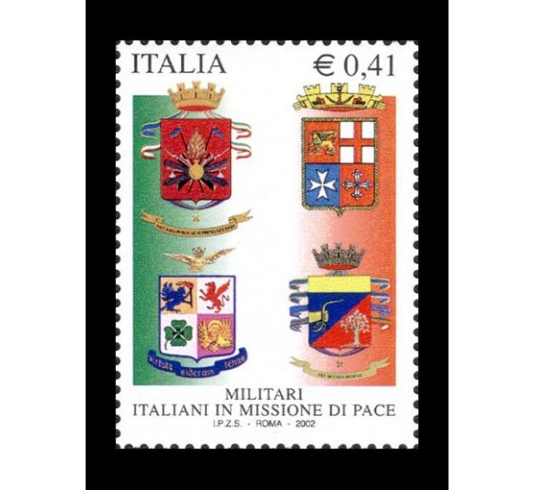 2002 Militari italiani in missione pace MNH/**