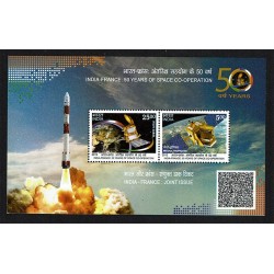 2015 India Congiunta Francia programma spaziale foglietto