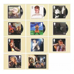 2017 Gran Bretagna David Bowie set 11 Cartoline ufficiali