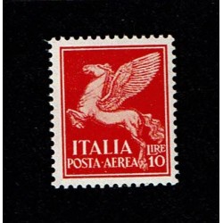 1930 Posta Aerea Soggetti allegorici 10Lire Sas.17 MNH/**