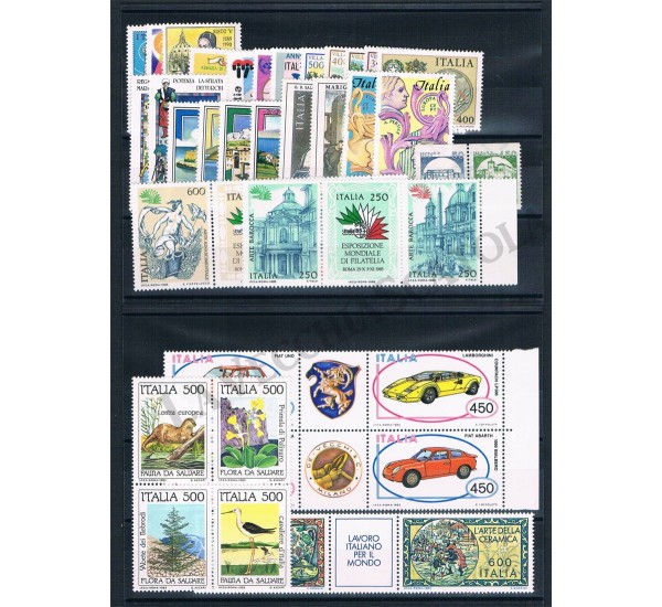 1985 Repubblica Italiana - Annata completa MNH/** 40val+3BF