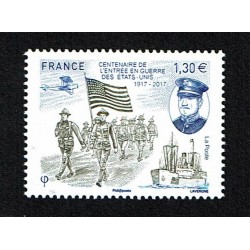 2017 Francia Stati Uniti in guerra WWI MNH/**
